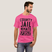 ヴィンテージ 刑務所 受刑者 コスチューム メンズ レディース Tシャツ (正面フル)
