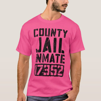 ヴィンテージ 刑務所 受刑者 コスチューム メンズ レディース Tシャツ