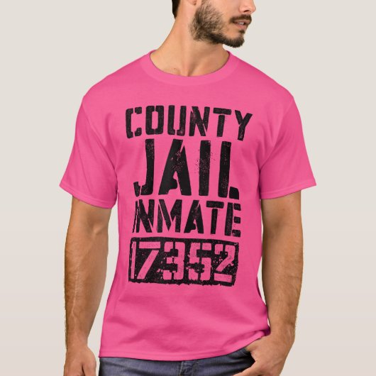 ヴィンテージ 刑務所 受刑者 コスチューム メンズ レディース Tシャツ (正面)