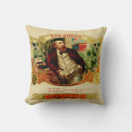 ヴィンテージ「判事」シガーラベル クッション