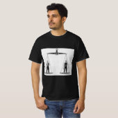 ヴィンテージ 労働 vs 経営 正義の天秤 tシャツ (正面フル)