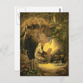 ヴィンテージ、動機 – 仙人グリルチキン ポストカード (正面/裏面)