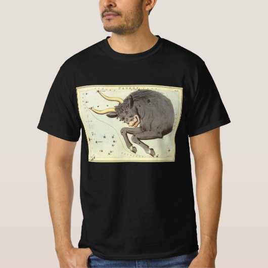 ヴィンテージ 十二宮 占星術 牡牛座 星座 Tシャツ (正面)