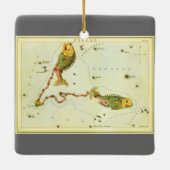 ヴィンテージ 十二星座 占星術 うお座 セラミックオーナメント (裏面)