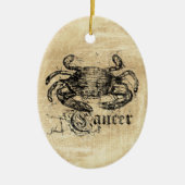 ヴィンテージ〔占星術の〕十二宮図がん セラミックオーナメント (正面)