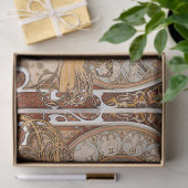 ヴィンテージ〔占星術の〕十二宮図のコラージュの切り離し 薄葉紙 (ギフト)