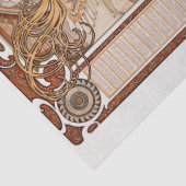 ヴィンテージ〔占星術の〕十二宮図のコラージュの切り離し 薄葉紙 (詳細)