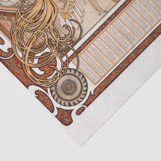 ヴィンテージ〔占星術の〕十二宮図のコラージュの切り離し 薄葉紙 (詳細)