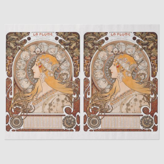 ヴィンテージ〔占星術の〕十二宮図のコラージュの切り離し 薄葉紙 (正面)