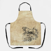 ヴィンテージ〔占星術の〕十二宮図アリ エプロン (正面)