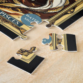 ヴィンテージ〔占星術の〕十二宮図シンボルや象徴パズル-タロットアインスパイアストロ ジグソーパズル (側面)