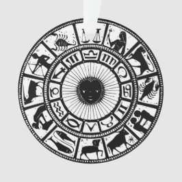 ヴィンテージ〔占星術の〕十二宮図ホイール オーナメント