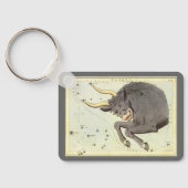 ヴィンテージ〔占星術の〕十二宮図占星術タウラスブル星座 キーホルダー (裏面)