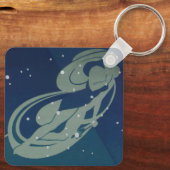 ヴィンテージ〔占星術の〕十二宮図占星術、《星座》乙女座星座 キーホルダー (裏面)