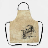 ヴィンテージ〔占星術の〕十二宮図山羊座 エプロン (正面)