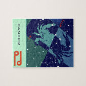 ヴィンテージ〔占星術の〕十二宮図星占いカニ星座 ジグソーパズル (横)