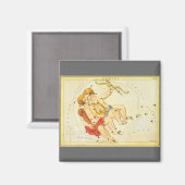 ヴィンテージ〔占星術の〕十二宮図星占いジェミニツイン星座 マグネット (正面/裏面)