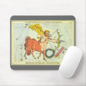 ヴィンテージ〔占星術の〕十二宮図星占い射手座星座 マウスパッド (マウス)