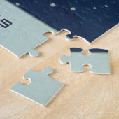 ヴィンテージ〔占星術の〕十二宮図星占い魚座 ジグソーパズル (側面)