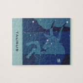 ヴィンテージ〔占星術の〕十二宮図星占い，タウロス星座 ジグソーパズル (横)