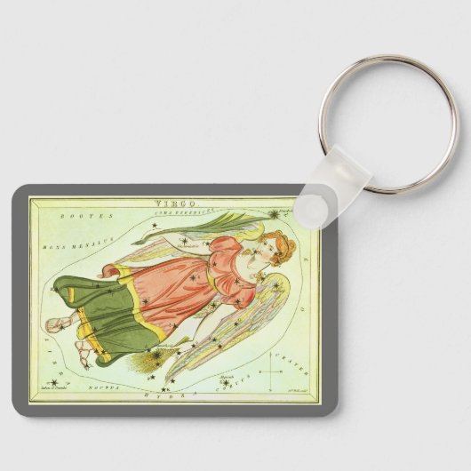 ヴィンテージ〔占星術の〕十二宮図星占い《星座》乙女座星座 キーホルダー (正面)