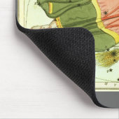 ヴィンテージ〔占星術の〕十二宮図星占い《星座》乙女座星座 マウスパッド (コーナー)