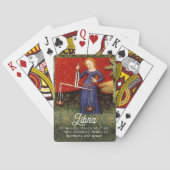 ヴィンテージ〔占星術の〕十二宮図標識はかりで測 トランプ (裏面)