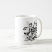 ヴィンテージ〔占星術の〕十二宮図蠍座 コーヒーマグカップ (正面右)