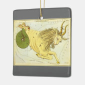 ヴィンテージ〔占星術の〕十二宮図、星占い山羊座星座 セラミックオーナメント (左)