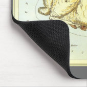 ヴィンテージ〔占星術の〕十二宮図、星占い牡羊座ラム星座 マウスパッド (コーナー)