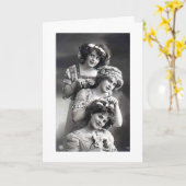 ヴィンテージ – 友だちはチョコレートチップのようなものだ。 カード (黄色い花)