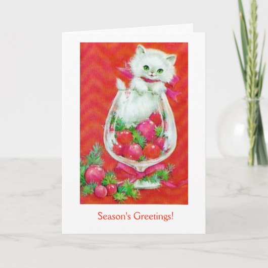 ヴィンテージ – 友人に季節の挨拶 シーズンカード (正面)