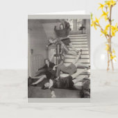 ヴィンテージ-友人-そんなに今夜おもしろい! 、 カード (黄色い花)