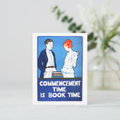 ヴィンテージ「受付時間は予約時間」ポスター ポストカード (スタンド正面)