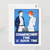 ヴィンテージ「受付時間は予約時間」ポスター ポストカード (正面/裏面)