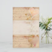 ヴィンテージ、古いファッションドデザイン 便箋 (スタンド正面)