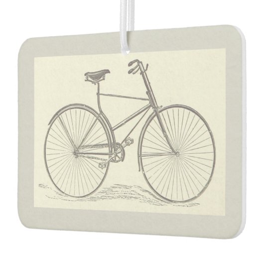 ヴィンテージ、古いファッションド自転車の描写 カーエアーフレッシュナー (左)