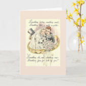 ヴィンテージ – 古い、新しい、 カード (黄色い花)