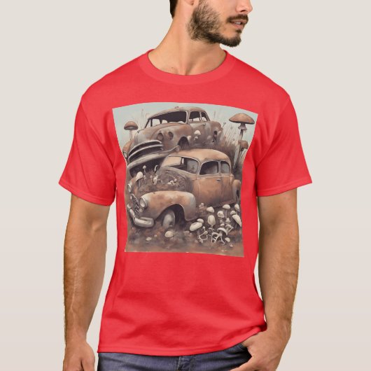ヴィンテージ 古い 錆びた 車 ギフト 友達 フレンド Tシャツ (正面)