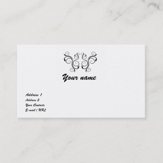 ヴィンテージ 名刺 (正面)