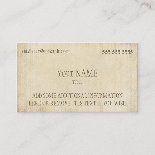 ヴィンテージ 名刺 (正面)