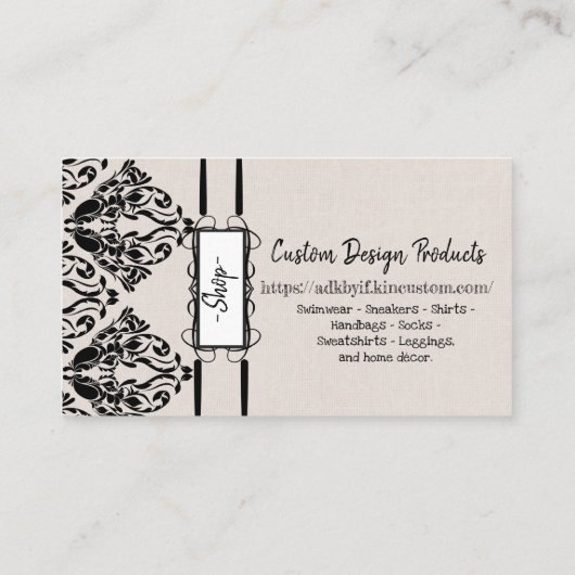 ヴィンテージ 名刺 (裏面)