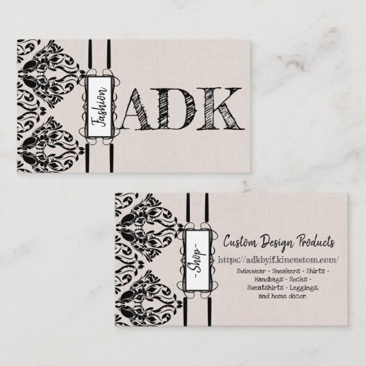 ヴィンテージ 名刺 (正面/裏面)