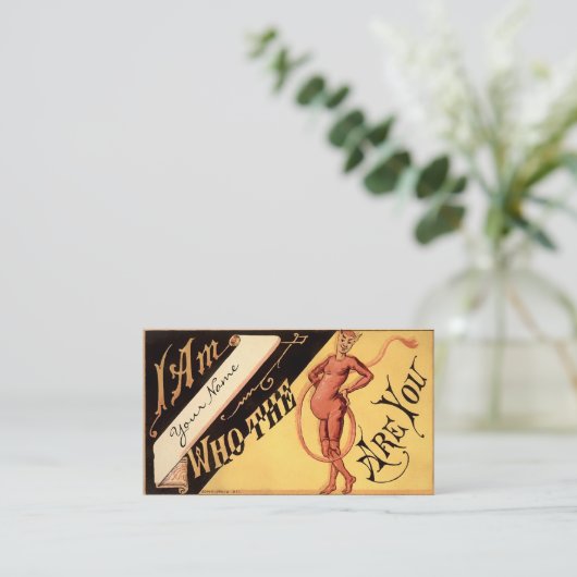 ヴィンテージ 名刺 (スタンド正面)