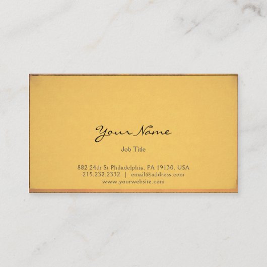 ヴィンテージ 名刺 (裏面)