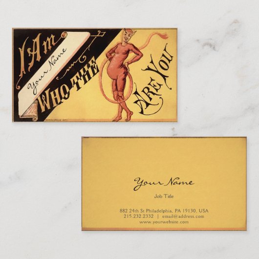 ヴィンテージ 名刺 (正面/裏面)