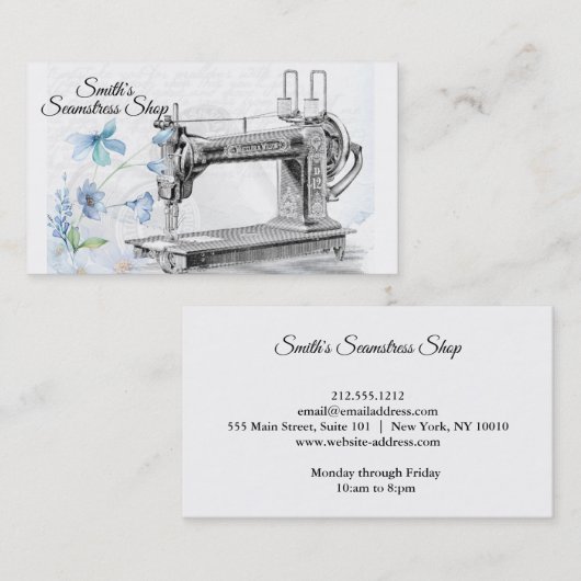 ヴィンテージ 名刺 (正面/裏面)