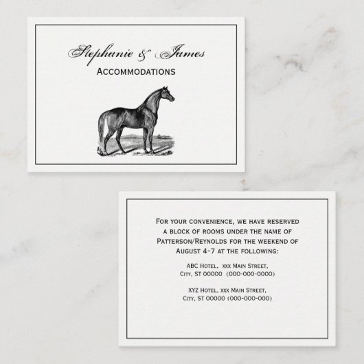 ヴィンテージ 名刺 (正面/裏面)