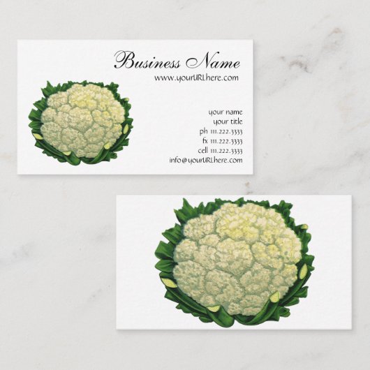 ヴィンテージ 名刺 (正面/裏面)