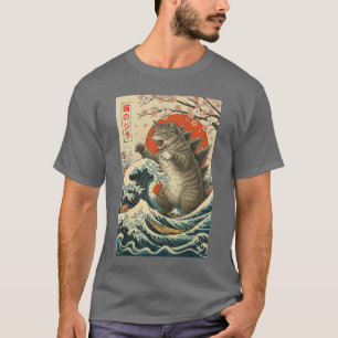 ヴィンテージ 和風 ネコ メンズ レディース Tシャツ